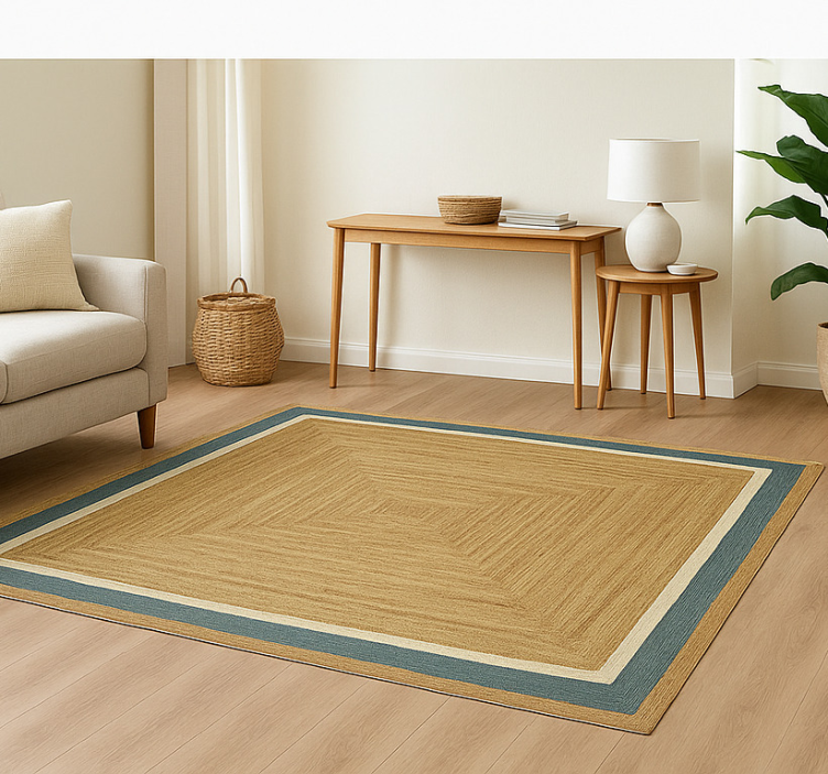 Tunnel pattern effect square vinyl rug - TenStickers