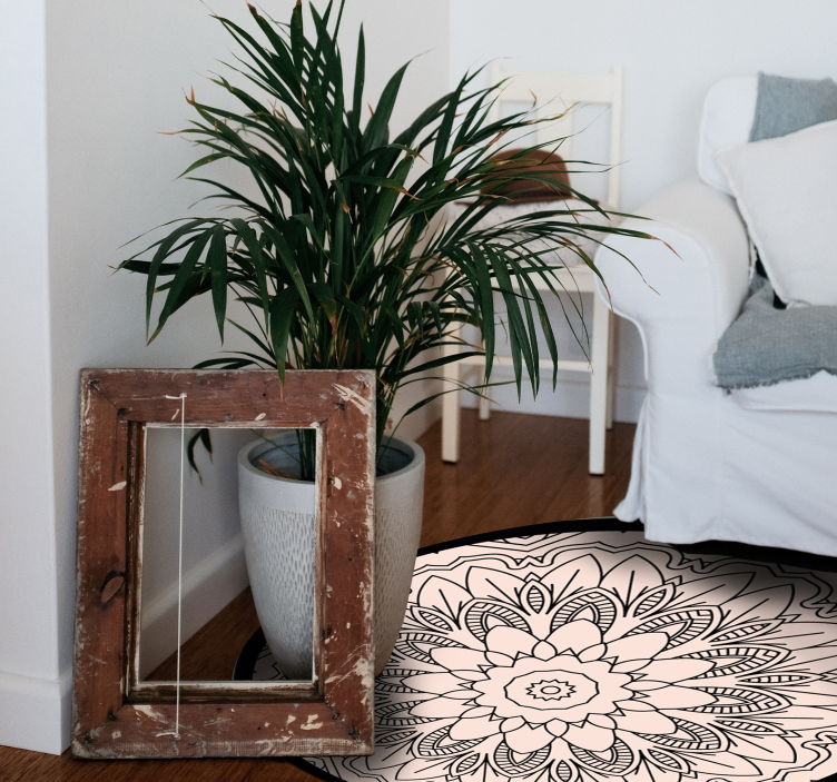 visual effect circle rug geometric rugs - TenStickers