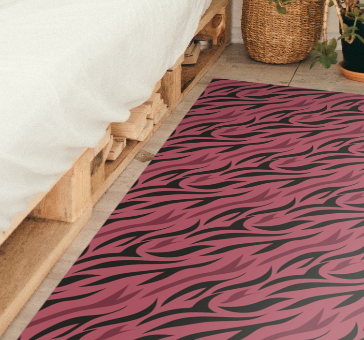Wolf fur animal print vinyl rug - TenStickers