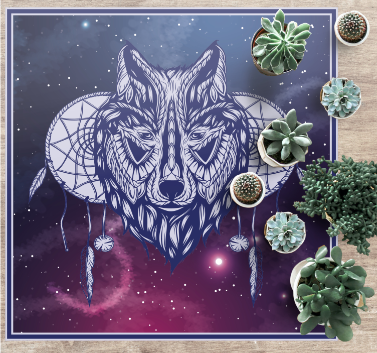 Wolf nebula ethnic vinyl ug - TenStickers