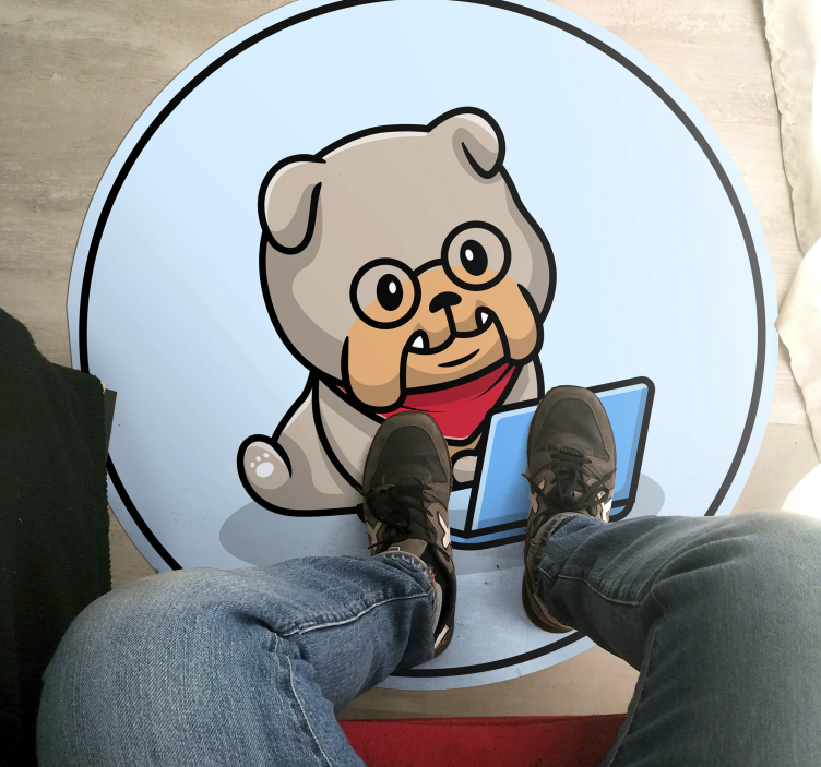 Working bull dog animal rug - TenStickers