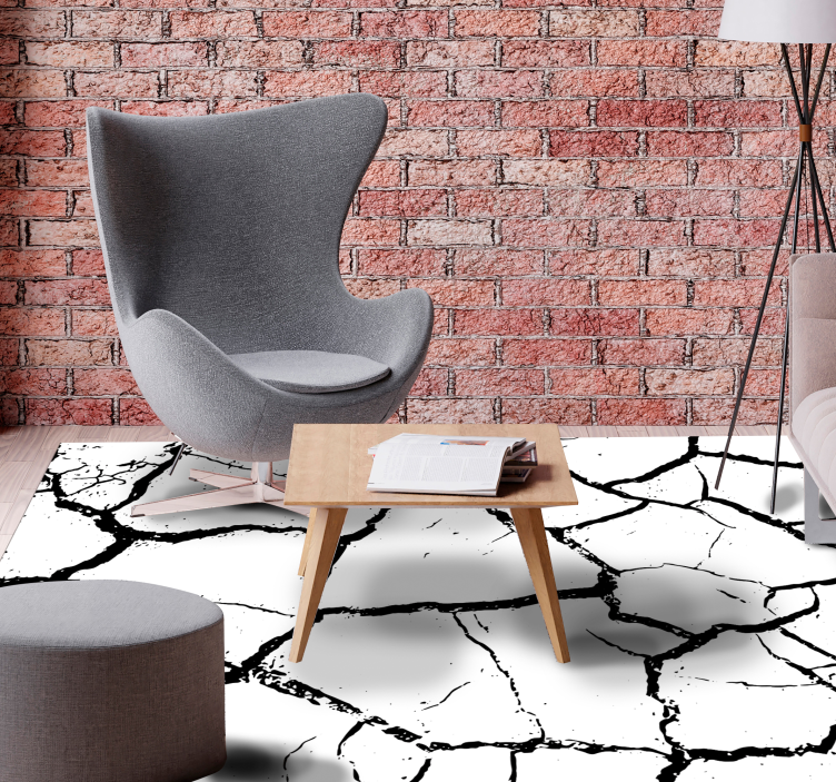 Worn out concrete stone vinyl carpet - TenStickers