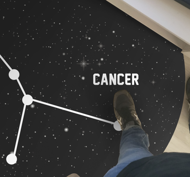 Zodiac sign Cancer  modern rug - TenStickers