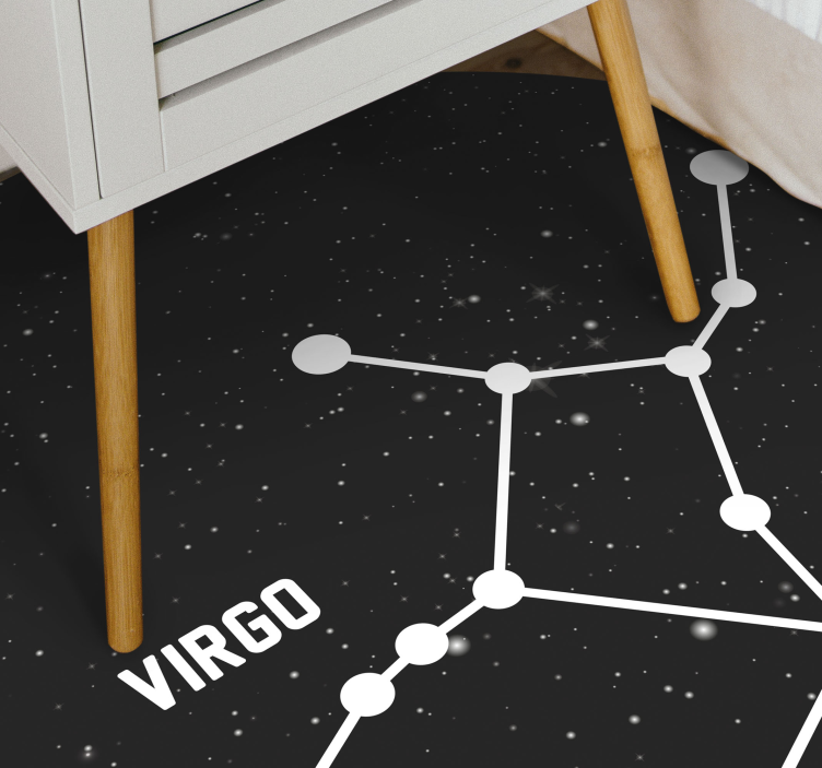 Zodiac sign Virgo  modern rug - TenStickers