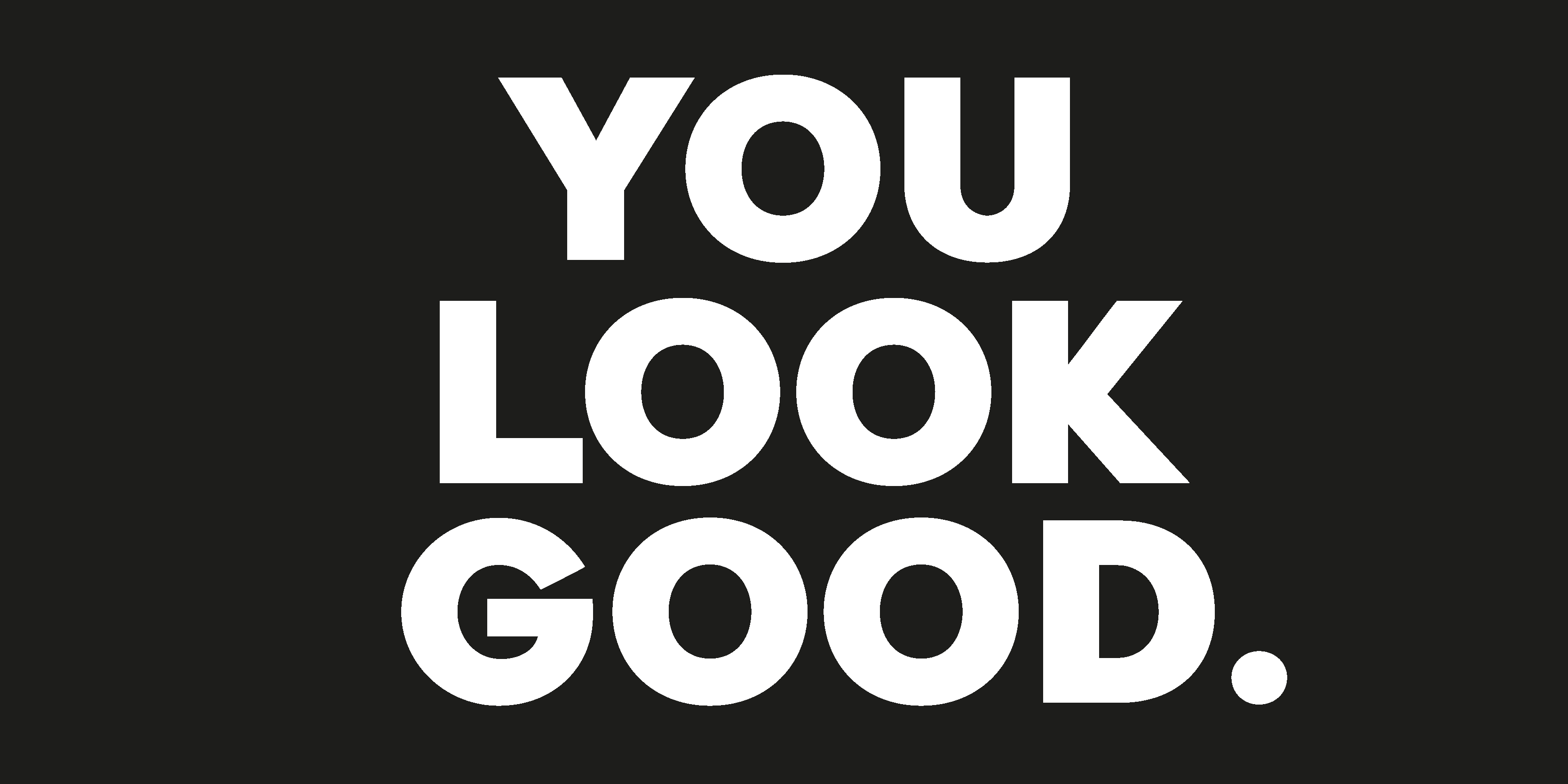 "You look good" text bathroom vinyl rug - TenStickers