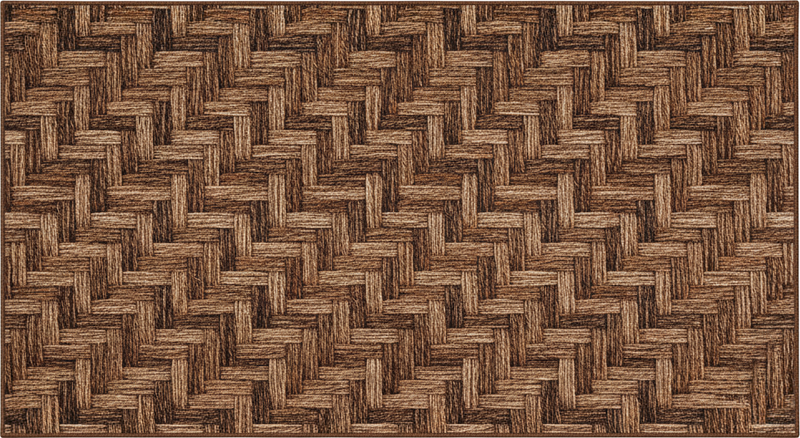 Vinyl rug with brown fabric effect - TenStickers