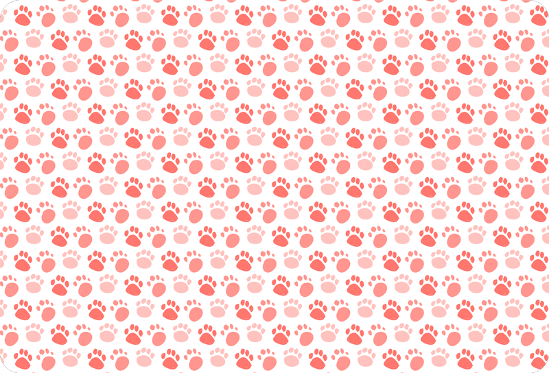 Animal vinyl rug dog paw prints - TenStickers