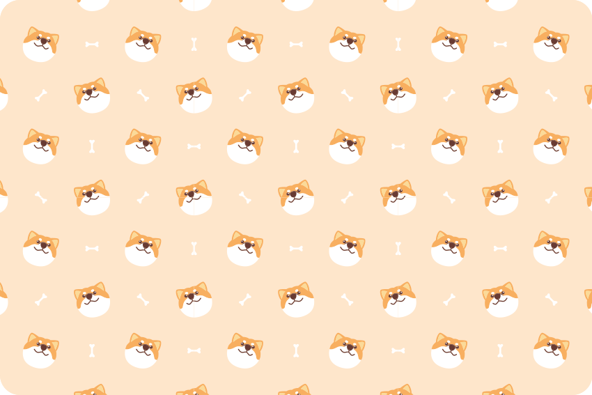 Cute dog face cartoon animal vinyl rug - TenStickers