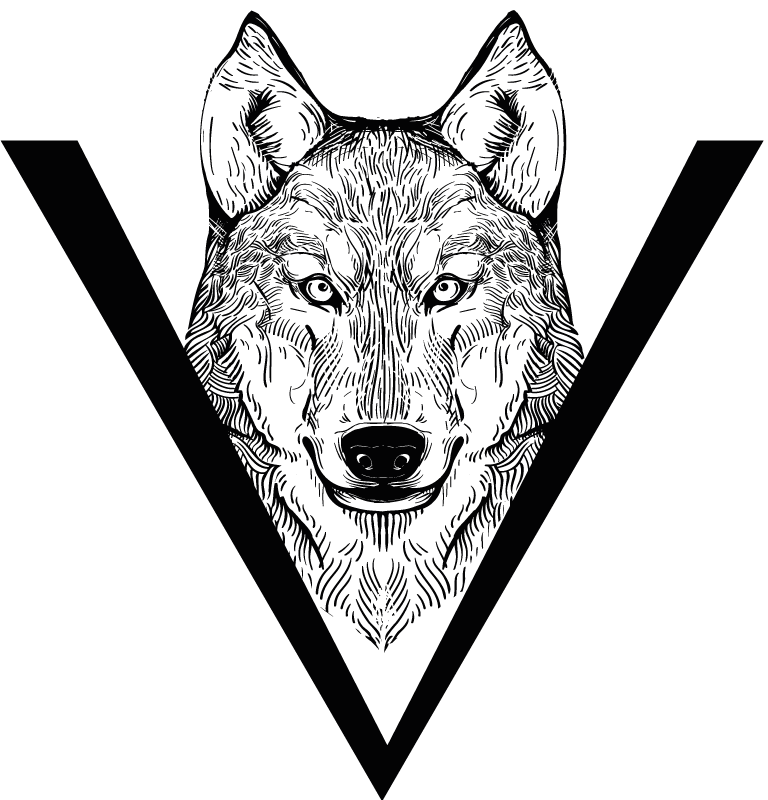 Animal vinyl rug wolf design - TenStickers