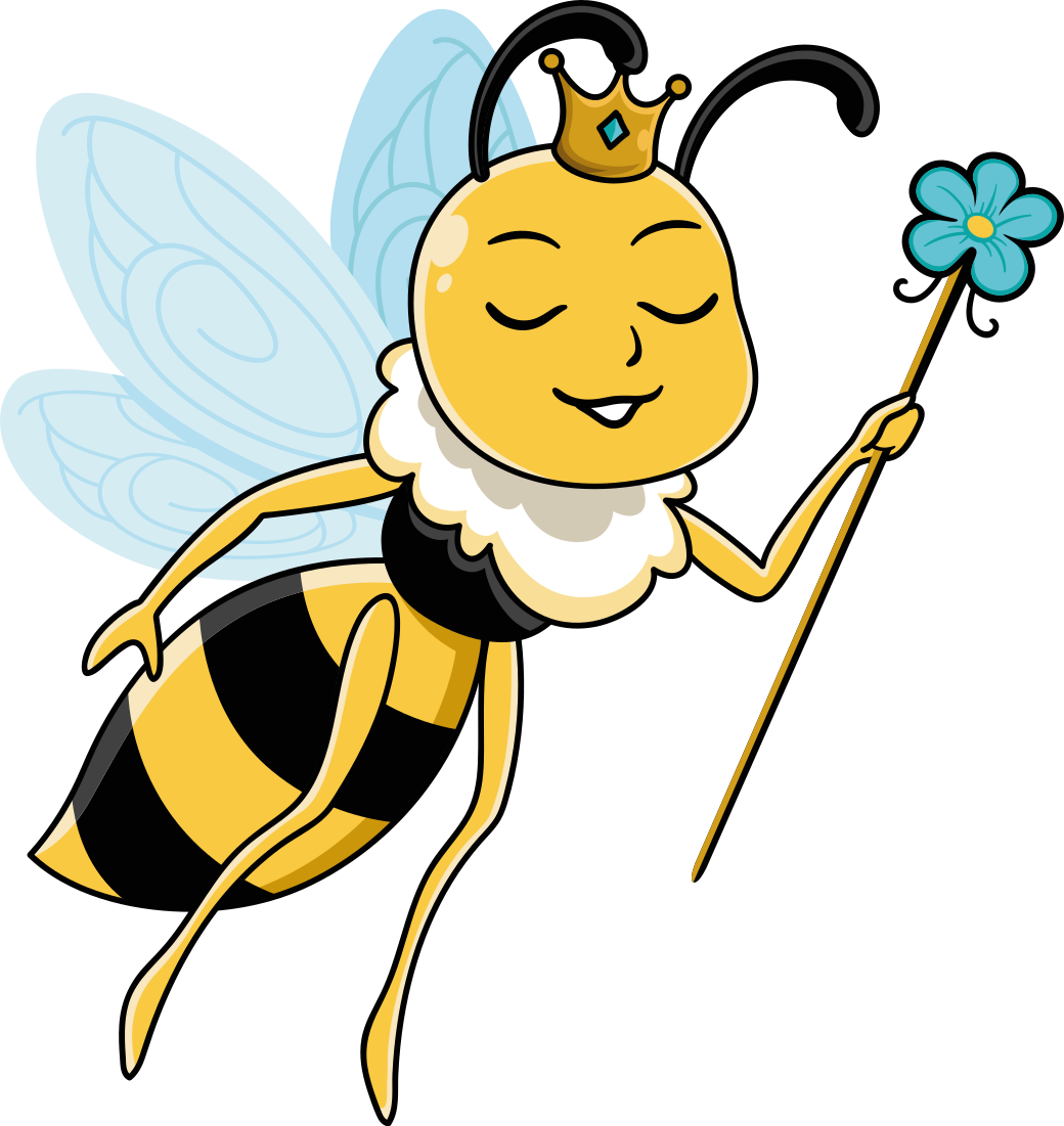 Animal vinyl rug royal bee design - TenStickers