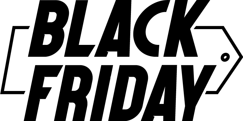 Black friday vinyl rug in elegant cursive style - TenStickers