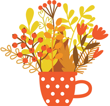 Flower vinyl rug autumn jar - TenStickers