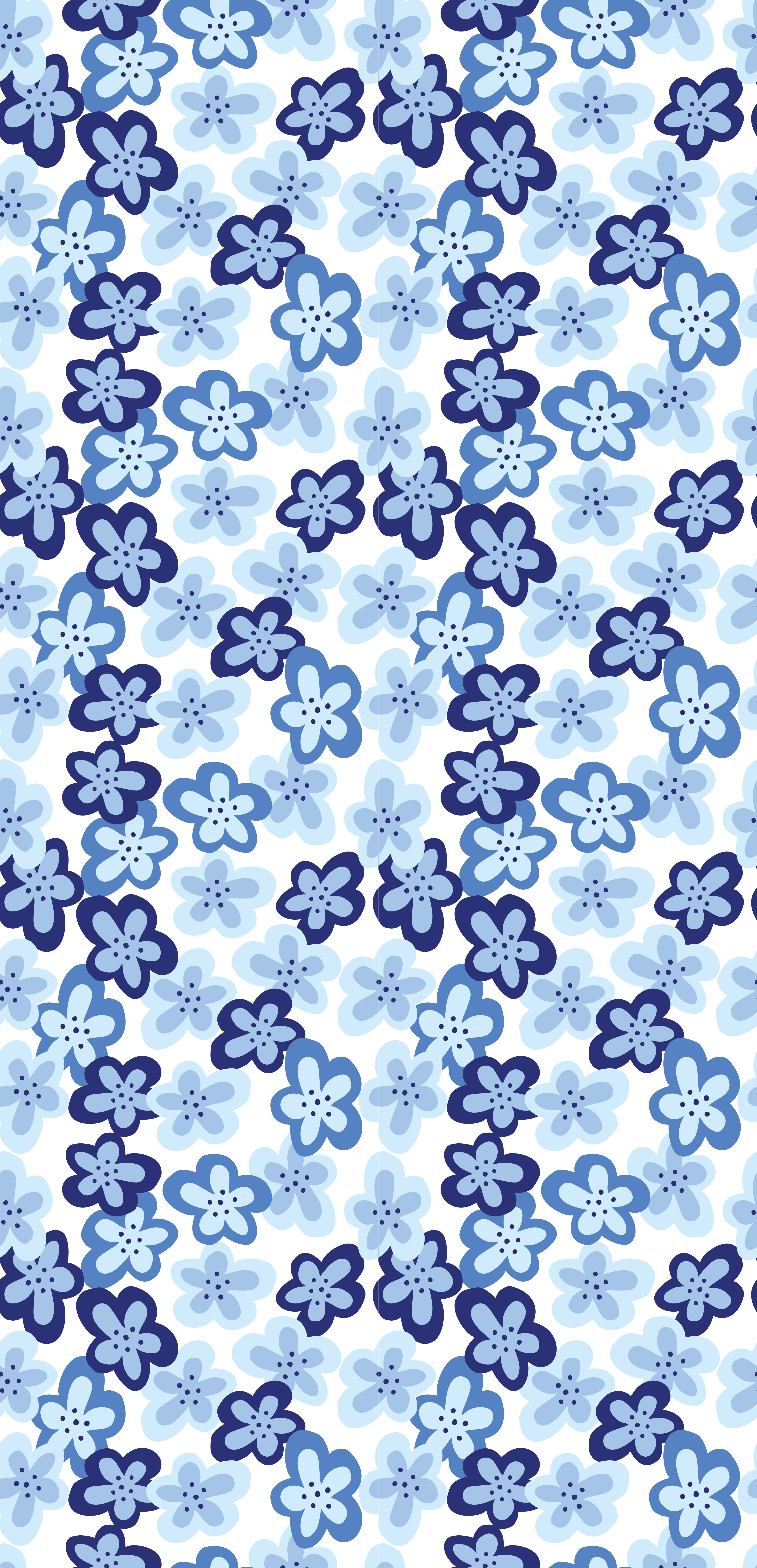 Flower vinyl rug nordic floral design - TenStickers