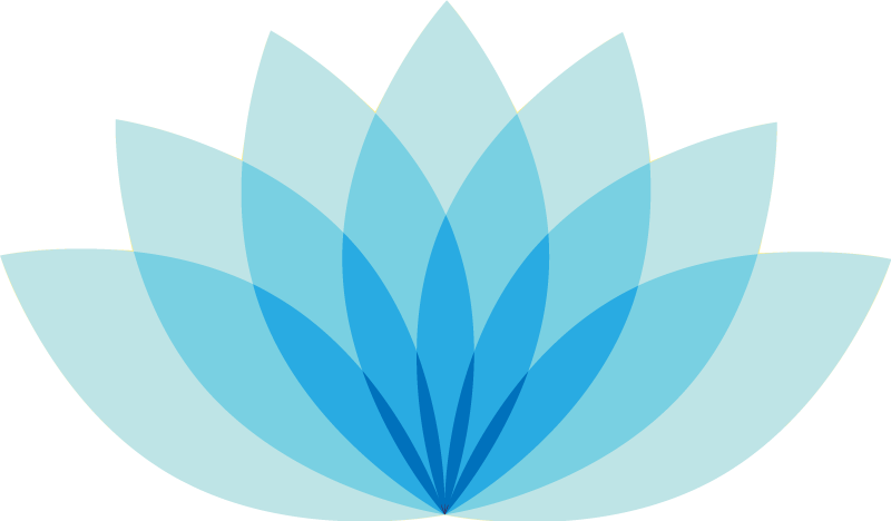 Flower vinyl rug monochrome lotus blossom - TenStickers