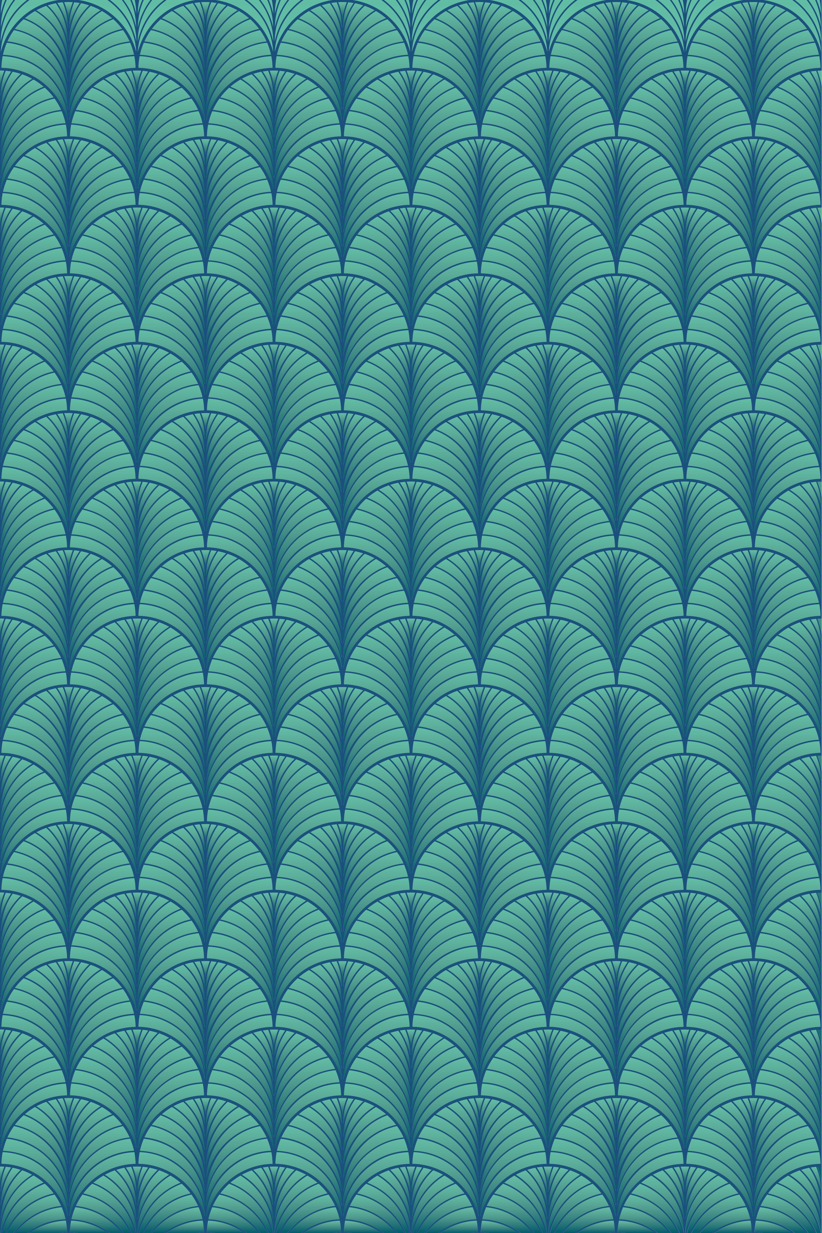 Dining room vinyl rug in blue green - TenStickers