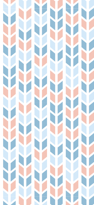 Kitchen vinyl rug with nordic vertical arrows - TenStickers