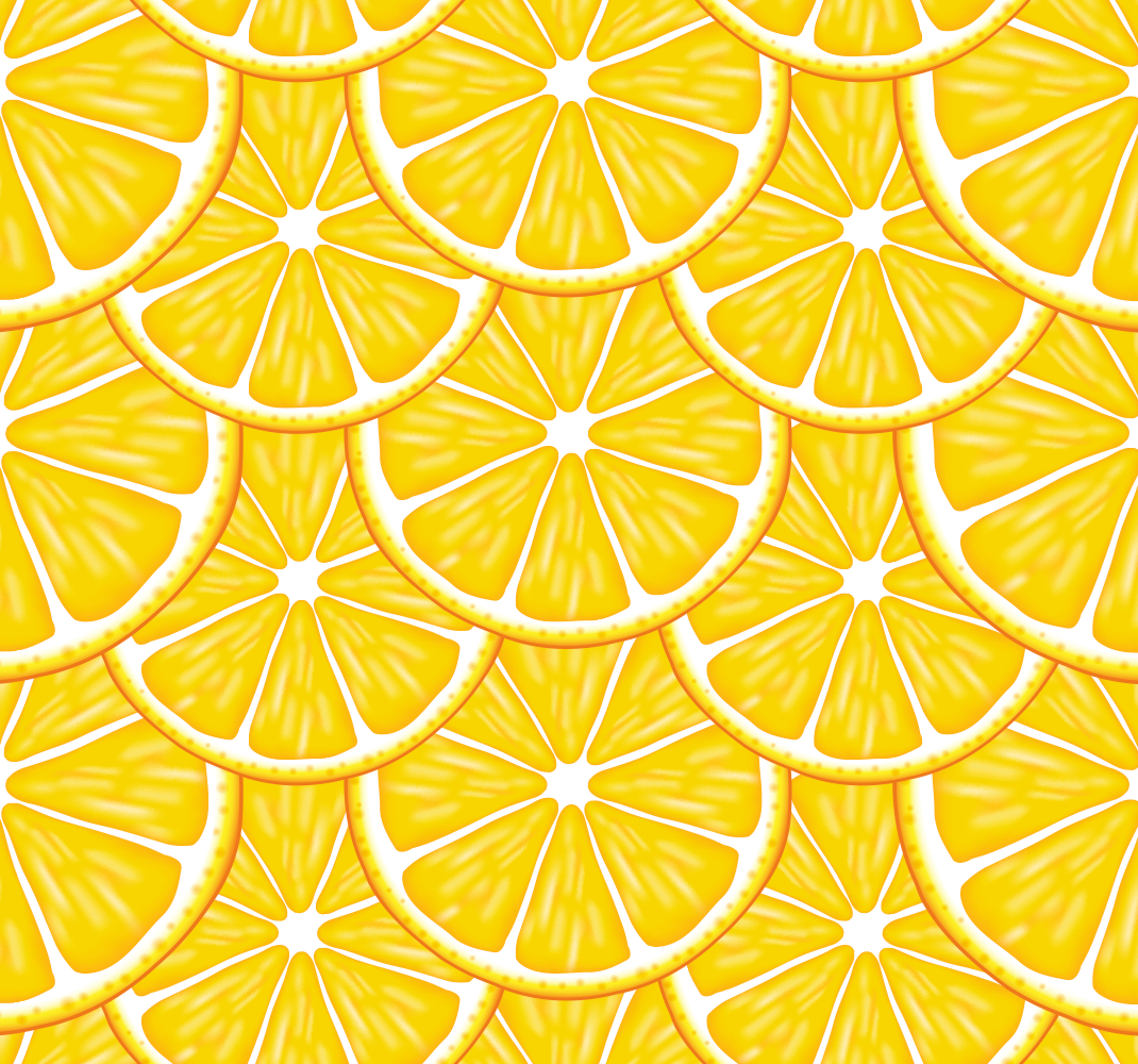 Kitchen vinyl rug with orange pattern - TenStickers