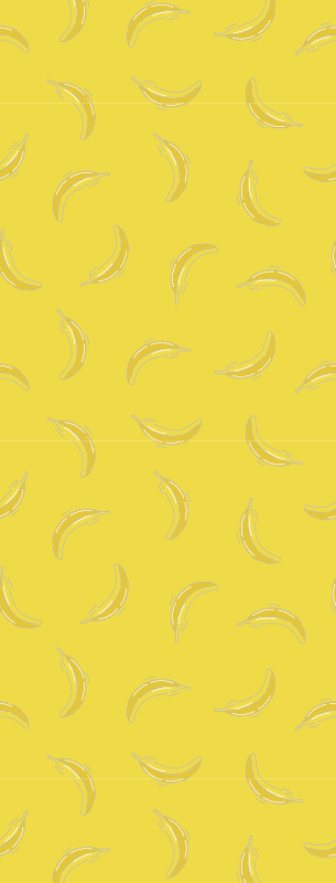 Kitchen vinyl rug in pantone banana yellow - TenStickers