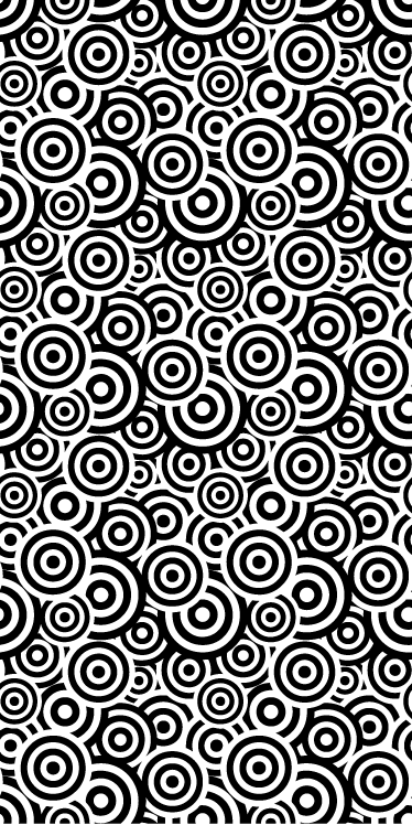 Circular pattern bathroom vinyl rug - TenStickers