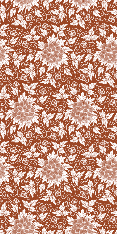 Flower vinyl rug botanical arrangement design - TenStickers