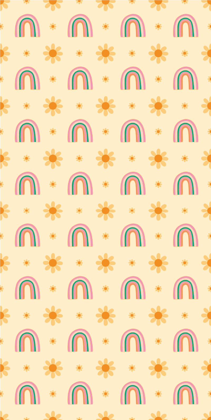 Flower vinyl rug blooming colors - TenStickers