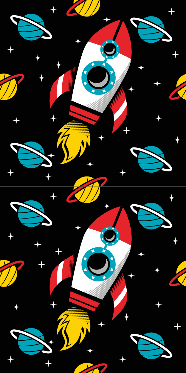 Star vinyl rug to infinity and beyond - TenStickers