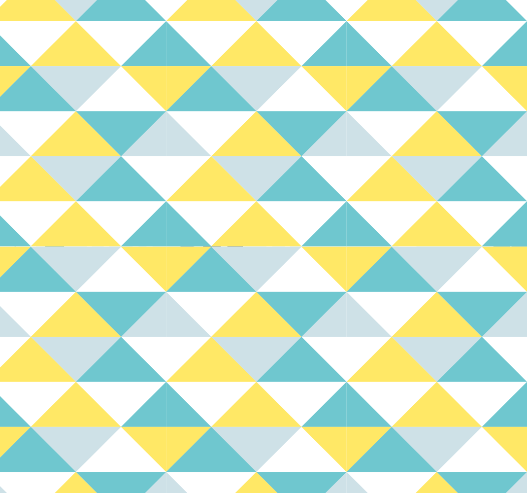 Geometric vinyl rug in yellow and blue shades - TenStickers