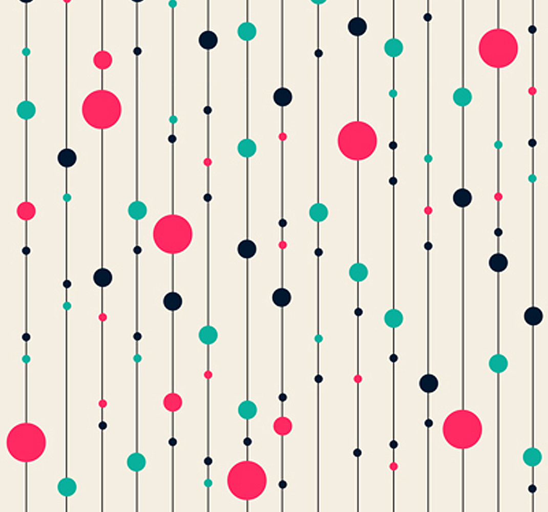 Bedroom vinyl rug with charming polka dot design - TenStickers