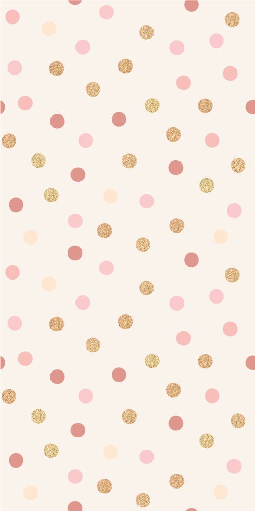 Bedroom vinyl rug with light pink dot pattern - TenStickers