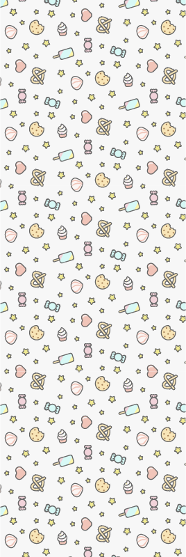 Cute babies snacks vinyl rug for bedroom - TenStickers