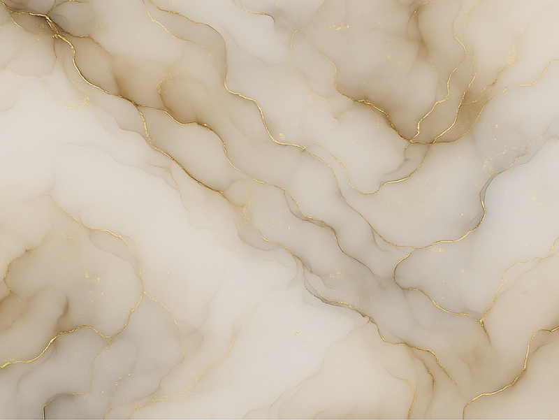 Bedroom vinyl rug marble and gold - TenStickers