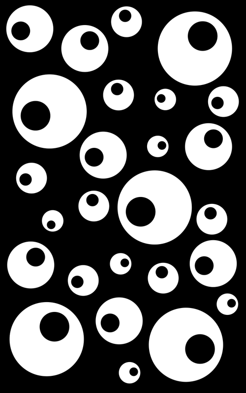 Geometric vinyl rug water pearls design - TenStickers