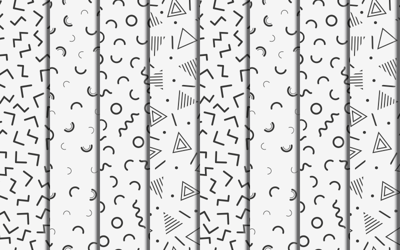 Retro geometric shapes geometric vinyl rug - TenStickers