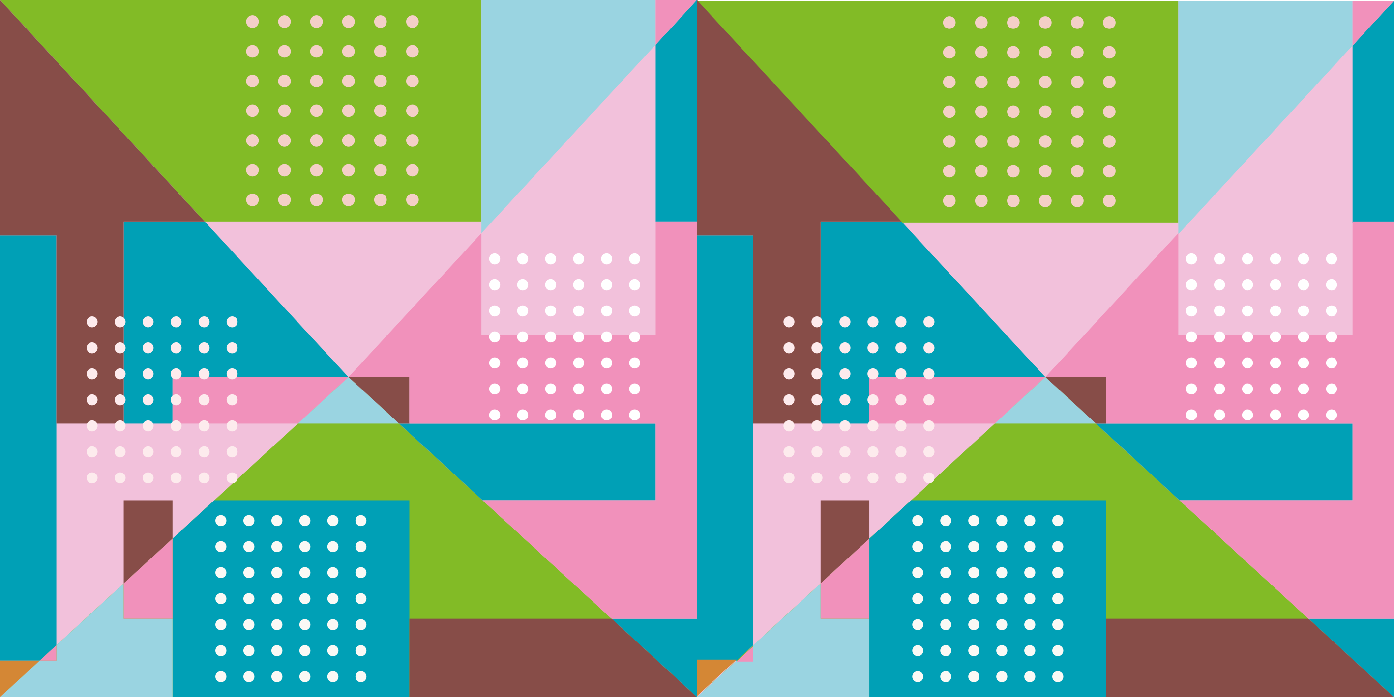 Pastel geometric pattern geometric vinyl rug - TenStickers