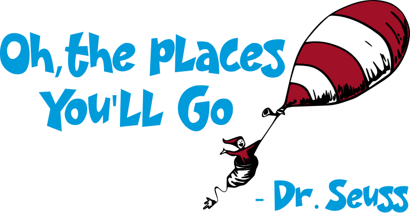 Kids vinyl rug oh, the places you'll go - TenStickers