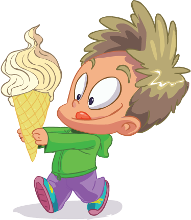Kids vinyl rug boy with cornet design - TenStickers