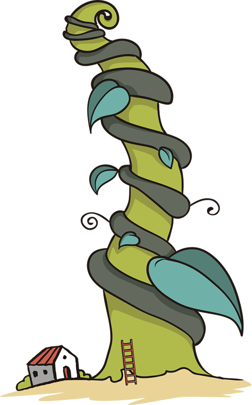 Kids vinyl rug with enchanted beans design - TenStickers