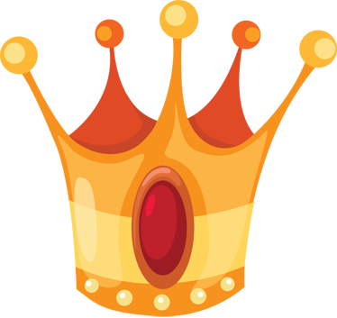 Kids vinyl rug king crown design - TenStickers