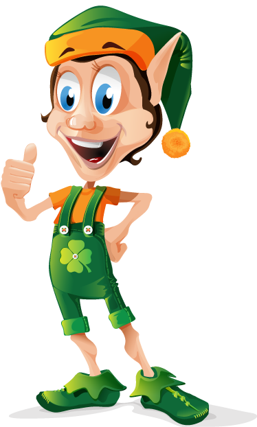 Kids vinyl rug clover elf - TenStickers