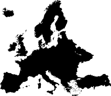 World map vinyl rug chalkboard europe - TenStickers