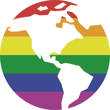 World map vinyl rug lgbtq+ world map - TenStickers
