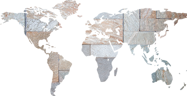 Grey marble effect world map vinyl rug - TenStickers