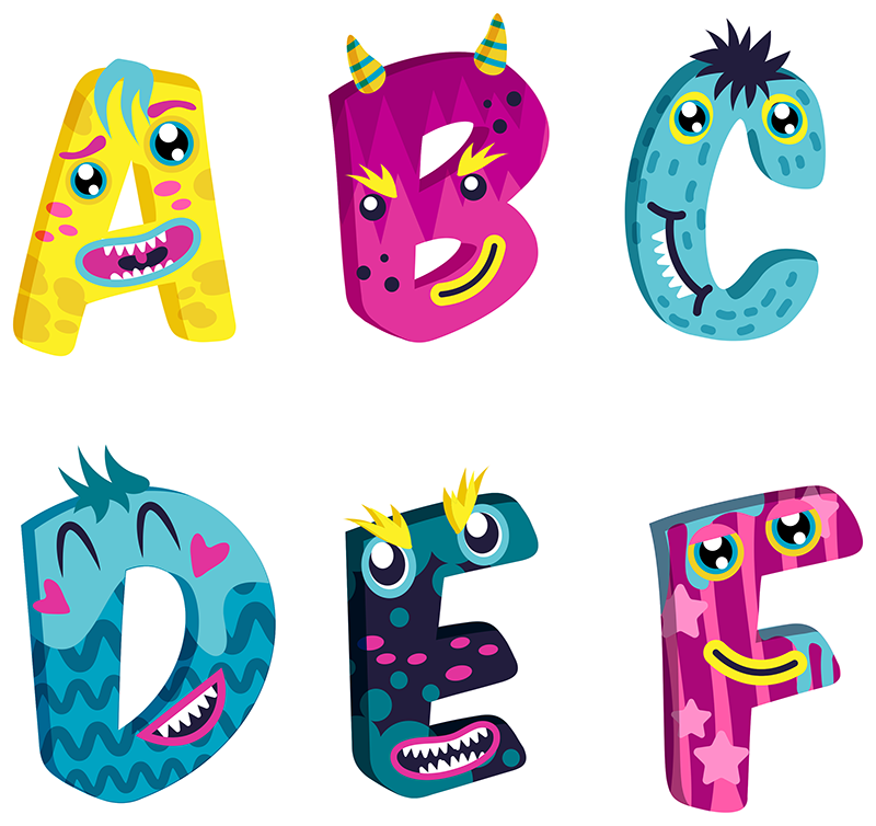 Kids vinyl rug alphabet letters for toddlers - TenStickers