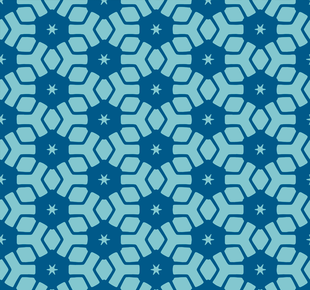 Bathroom vinyl rug in blue tiles design - TenStickers