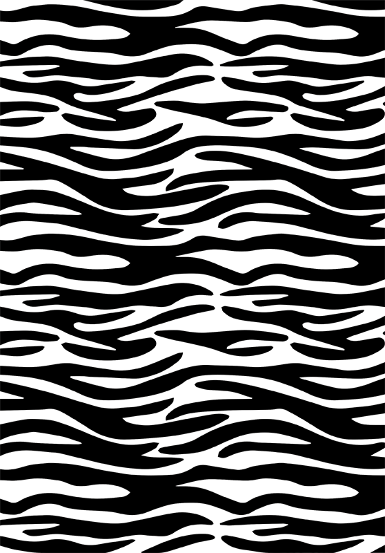Bathroom vinyl rug zebra animal print design - TenStickers