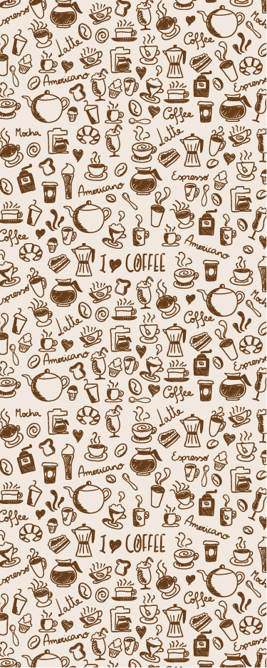 Kitchen vinyl rug coffee design door vinyl - TenStickers