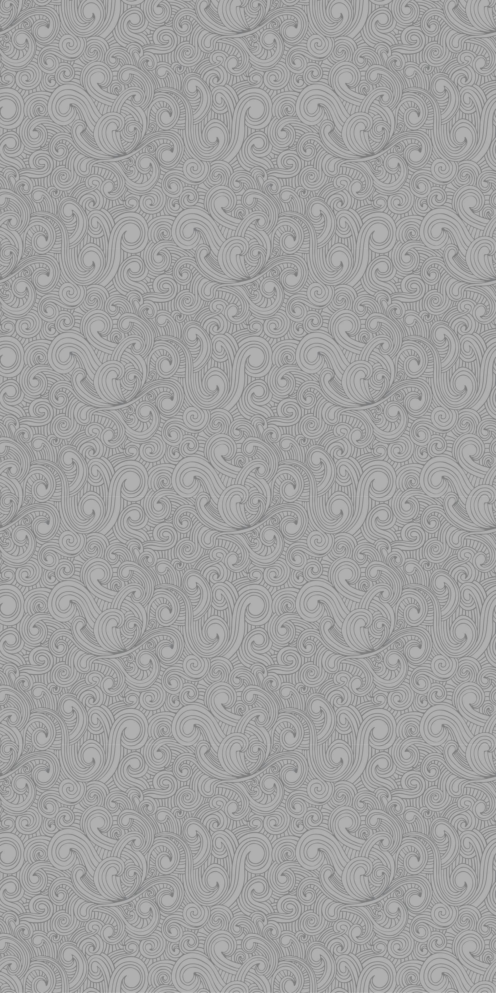 Kitchen vinyl rug in grey floral tones - TenStickers