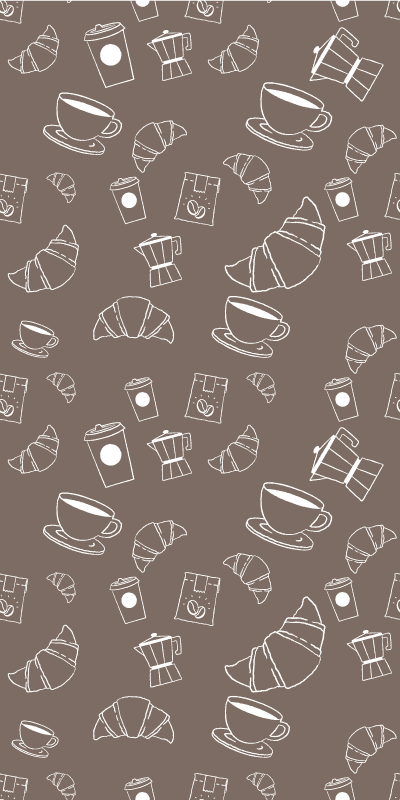 Kitchen vinyl rug croissant café owner - TenStickers