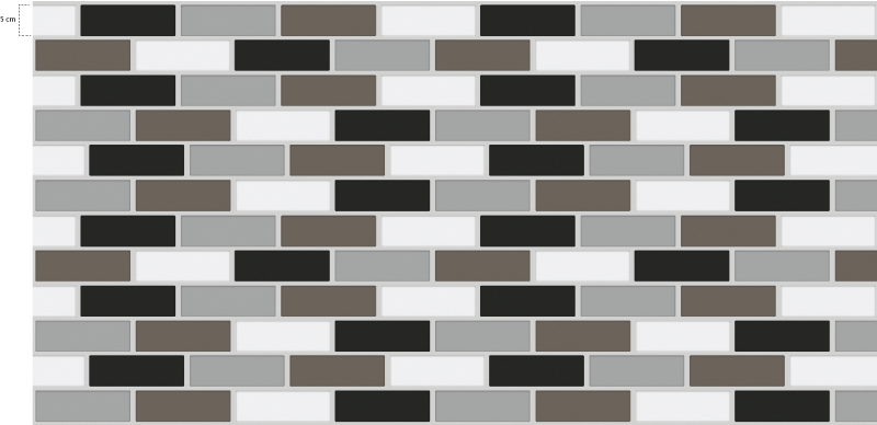 Kitchen vinyl rug with gray tile border - TenStickers