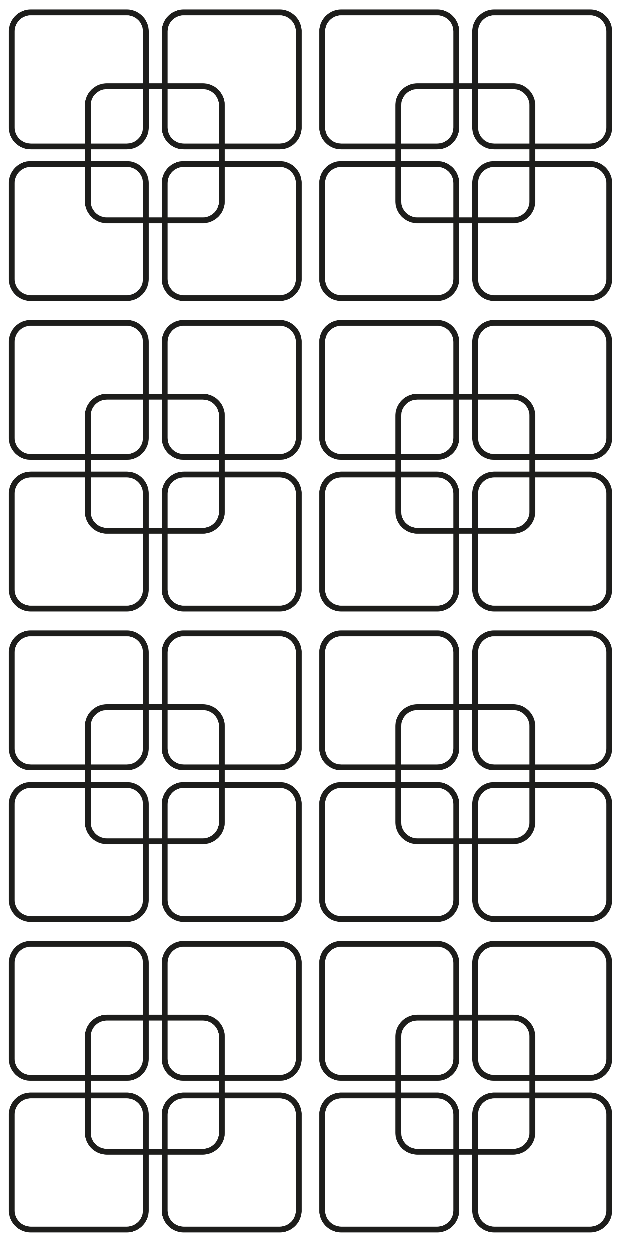 Kitchen vinyl rug in black squares urban pattern - TenStickers